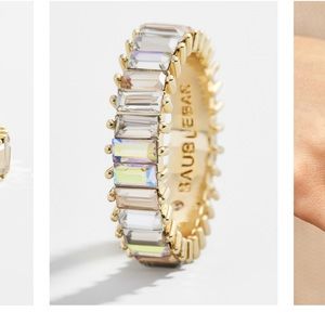 Beautiful Baublebar Mini Alidia sparkly ring in size 8